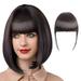 Xipoxipdo Wig Female Air Bangs Double Sideburns Hairpiece With Hairpin Fiber Bangs Bangs Fringe With Temples Hairpieces For Women Clip On Air Bangs Flat Bangs Hair Extension
