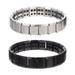 2 Pcs Lymph Detox Bracelet Friendship Bracelets for Women Carpal Tunnel Magnetic Titanium Steel Lymphatic Drainage Therapy Stainless Lovers Man