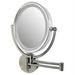 Zadro Lighted Oval Wall Mirror with Dimmer and 1X - 8X Magnification Satin Nickel Finish