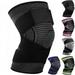 Knee Support Adjustable Knee Brace 1 Pack Anti Slip Compression Knee Sleeve for Men Women for Meniscus Tear Arthritis Tendinitis Ligament Injury Weight Lifting Sports (Black Small)