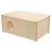 Hamster Hideout Guinea Pig Wood House Pet Bunny Supplies Toy Wooden Hut Toys Hideaway