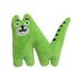 Waroomhouse Dog Plush Toy Bite-resistant Dog Toy Interactive Alphabet Plush Dog Toy with Sound Bite Resistant Teeth-grinding Relieve Boredom Attractive Dog Toy