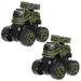 Inertial Car Toy 2pcs Inertial Car Toy Creative Four Wheels Press Go Car Toy for Kids Children