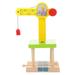 Train Toys Magnetic Playset Rail Pendant Crane Truck Wooden Track Tonka Front Loader for Boys Child
