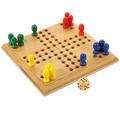 1 Set of Flying Chess Toys Chess Game Board Toys Educational Chess Toys Bamboo Flying Chess Toys