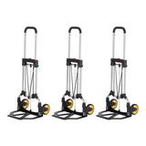 Magna Cart Ideal 150-Pound Capacity Extendable Steel Folding Dolly 3 Pack