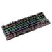 Dadypet Wired 87-Key Mechanical Gaming Keyboard Rainbow Backlit Keyboard for Windows PC Laptop - Biojee