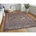 8' X 10' Brown Red And Ivory Floral Power Loom Area Rug - 3'6"