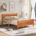 Oak Classic Pine Wood Platform Bed, Queen