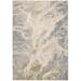 2' X 3' Ivory Silver And Gold Abstract Stain Resistant Area Rug - 3'6"
