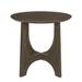 Round End Table Nightstand Coffee Table with Crossover Table Legs