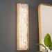 Mid-Century Modern 1-Light Gold LED Wall Sconces Rectangle Wall Light Fixture - 4.3" L x 3.7" W x 20" H