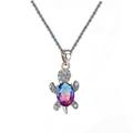 KIHOUT Deals Cute Sea Turtle Pendant Necklace Created Opal Necklace Silver Chain Animal Jewelry Gift for Women Girls Gifts for children