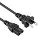 PwrON 6ft 2-Prong Power Cord Cable Compatible with Sharp LC-52D82U LC-52D85U LC-52D92U LC-52SB55U