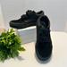 Vans Shoes | Kids Vans Unisex Old Skool V Black On Black Velcro Closure Sneaker Size 1.0 | Color: Black | Size: 1.0