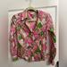 Lilly Pulitzer Tops | Lilly Pulitzer Orchid Iris Pink Green Long Sleeve Button Up Resort Shirt Size 4 | Color: Green/Pink | Size: 4