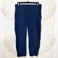 Athleta Pants & Jumpsuits | Athleta Navy Blue La Vie Capri Cropped Pants 4 | Color: Blue | Size: 4