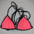 Pink Victoria's Secret Swim | Hot Pink Magenta Triangle Top Bikini Swim (S) Pink Victoria's Secret | Color: Black/Pink | Size: S