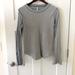 Free People Tops | Free People Zip Sleeve Grey Women's Henley (Large)(Pre-Owned) | Color: Blue/Gray | Size: L