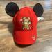 Disney Accessories | Disney Parks Disney Holiday Mickey Mouse Gingerbread Man Ear Hat For Adults | Color: Red | Size: Os