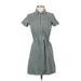 J.Crew Casual Dress - Shirtdress: Gray Dresses - Women's Size 00