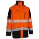 BeeSwift Deltic Hi-Vis Jacket Two-Toned Orange/Black Water Repellent PPE Safety Workwear Personal Protective Clothing Outerwear Work Jacket - X-Large