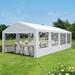 COVERONICS Galvanized Steel Party Tent - Heavy Duty Wedding Tent w/ 4 Sandbags /Soft-top in Gray/White | 118.08 H x 156 W x 312 D in | Wayfair