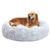 Tucker Murphy Pet™ Calming Donut Dog Bed for Medium Dogs in White/Blue | 8 H x 36 W x 36 D in | Wayfair 49BEE42DD6A64975A4503D6C806AEB91