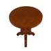 Winston Porter Norrene Solid Wood Pedestal End Table Wood in Brown | 25.59 H x 21.65 W x 21.65 D in | Wayfair C1C838FCC2D0465283C127023FB86236