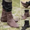 Mittelalterlichen Karneval Männer Ritter Hunter Prinz Lace Up Viking Pirate PU Leder Stiefel Frauen Bühne Requisiten Schuhe Retro Cosplay Kostüme