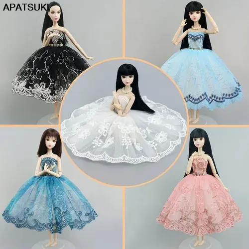 Mode Ballett Kleid Für Barbie Puppe Outfits 1/6 Puppen Zubehör Tanzen Kleidung 3-schicht Rock Strass