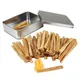 Tragbare Camping Feuer Kiefer Helle Streifen Natürliche Kiefer Set Holz Chips Picknick Feuer