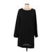 H&M Casual Dress - Shift: Black Polka Dots Dresses - New - Women's Size Medium