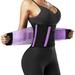 Breathable Slim Shaper Fitness Waist Trimmer Belt Slimming Waist Belt Waist Belt Back Support Strap Lumbar Support Strap PURPLE L