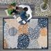CAMILSON Spring Exotic Tropical Easy-Cleaning Non-Shedding Washable Outdoor Indoor Area Rug Multi 10x14