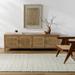 Hauteloom Patli Wool Living Room Bedroom Area Rug - Contemporary - Bone - 8 x 10