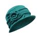 Women s Ladies Elegant Wool Flower Hat Winter Vintage Cloche Bucket Cap Worth Hats for Men Tennis Hat Women Primitive Baseball Dad Hat Women Womens Top Hat Make House Deep Again Hat Shirt Women Casual