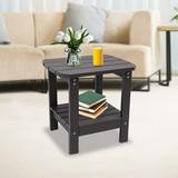 Patio Adirondack Side Table Outdoor End Table Backyard End Table 2 Tier (PS) NEW