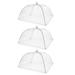 3pcs Foldable Cuisine Protective Net Dining Table Food Covers Dish Mesh Tents for Home