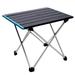 HGYCPP Outdoor Folding Portable Picnic Camping Table Aluminum Roll-up Table with Easy Carrying Bag Indoor Outdoor Camping