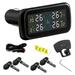 Car Tire Pressure Monitor | Easy to Install Tire Pressure Reading System | LCD Real Time Monitor Tires Pressure and Temperature