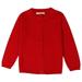 Scyoekwg Kids Toddler Baby Infant Boys Girls Sweater Coats Fall Winter Fashion Solid Color Sweater Cardigan Casual Long Sleeve Small Cardigan Sweater Clearance Red 12-18 Months