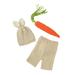 Bjutir Fall Winter Outfit Set For Kids Boys Girls Set Photo Photography Clothing Knitted Cartton Carrot Hat Shorts 3 Piece Set
