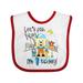 Inktastic Fishing Bear 1st Birthday Boys or Girls Baby Bib