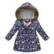 QIPOPIQ Girls Winter Coat with Faux Fur Hood Parka Jacket Faux Fur Collar Jacket Windproof Coat Outwear Sizes 2T-10T Clearance