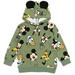 Disney Mickey Mouse Goofy Donald Duck Infant Baby Boys Fleece Hoodie / Green 12 Months