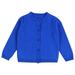 Oalirro White Coat Ceremony Gifts Blue Girls Jackets Long Sleeve Button Outerwear 3 Years