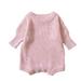 WOXINDA Toddler Girls Long Sleeve Colourful Kintted Sweater Romper Bodysuit For Babys Clothes