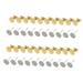 400 Pcs 6mm Iron Earrings Accessories Back Stopping Earrings Posts Flat Pad Safety Plugs Fitting Jewelry Decor for Women Girls (Golden Silver Style 200 Pcs of Each)