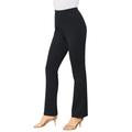 Plus Size Women's Bootcut Ultimate Ponte Pant by Roaman's in Black (Size 12 W) Stretch Knit